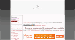 Desktop Screenshot of annuairespectacle.fr